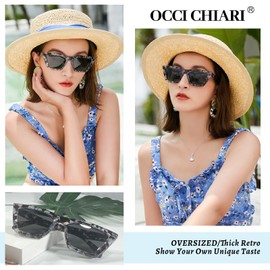 OCCI CHIARI Bifocal Sunglasses Reading Glasses Women Large Sunglass Readers 1.0 UV Protection Outdoor 1.0 1.5 2.0 2.5 3.0 3.5