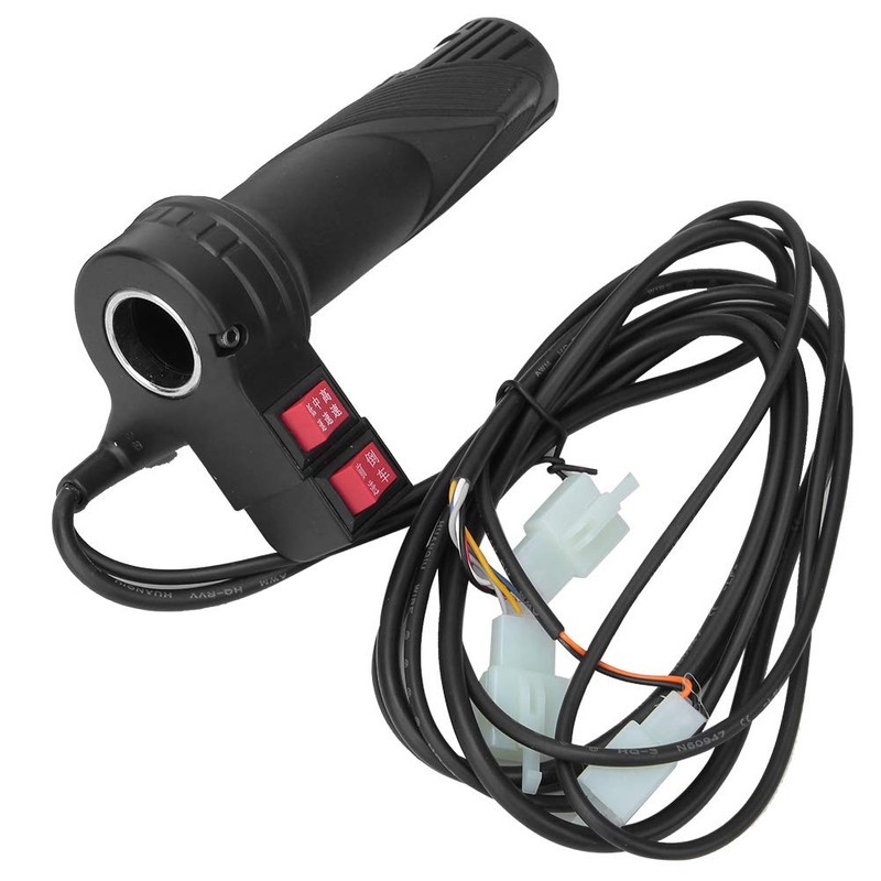 Alomejor E-Bike Throttle Grip 3-Speed Throttle Grip with Cable Universal