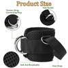 1 Pair Adjustable Ankle Strap with Double D-Rings,Work Out Cuff