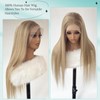 13x4 Balayage Lace Front Wig Human Hair Ash Blonde to