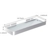 Danpoo Black Floating Shelf Bathroom Wall Shelf, 16" Tempered Glass