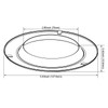 TORCHSTAR 4 Inch Interchangeable Trim Ring, Round, Satin Nickel, Pack