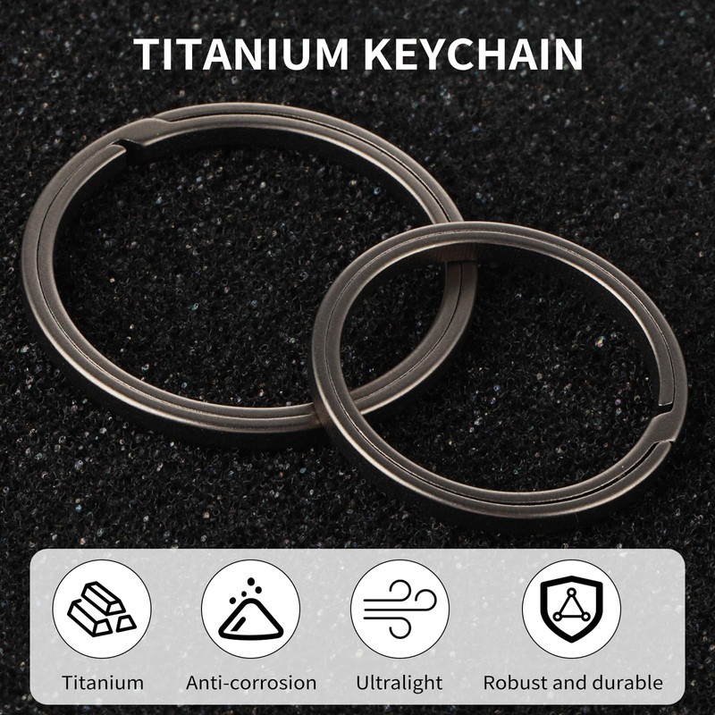 cobee 2 x Titanium Alloy Heavy Duty Key Chain Carabiner