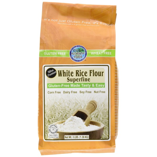 Authentic Foods Superfine White Rice Flour - 3lb