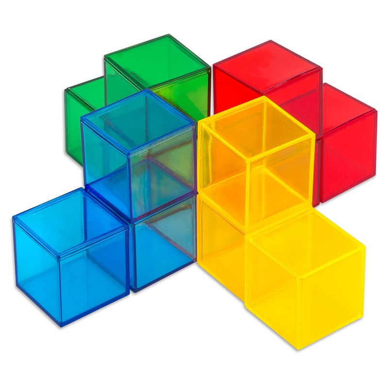 Betzold - Transparent Blocks, Colourful Building Blocks for Light Table,