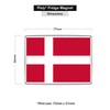 Pixly® Denmark Flag Fridge Magnet Large Jumbo Size Danish Keepsake