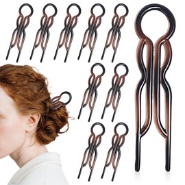Pack of 10 Hairpins, French Hairpins, Small and Portable, Easy to Use, Hair Styling Accessories, for Women and Girls