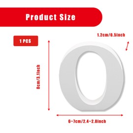 Bojueshaw White Wooden Letters,4 Inch Standing Alphabet,DIY Paintable Letters for Arts & Crafts,Home Decor, Weddings & Parties(Letter O)