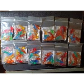 Unbranded 10 Twist Bulbs Various Colors Vintage Ceramic Christmas Tree Lights