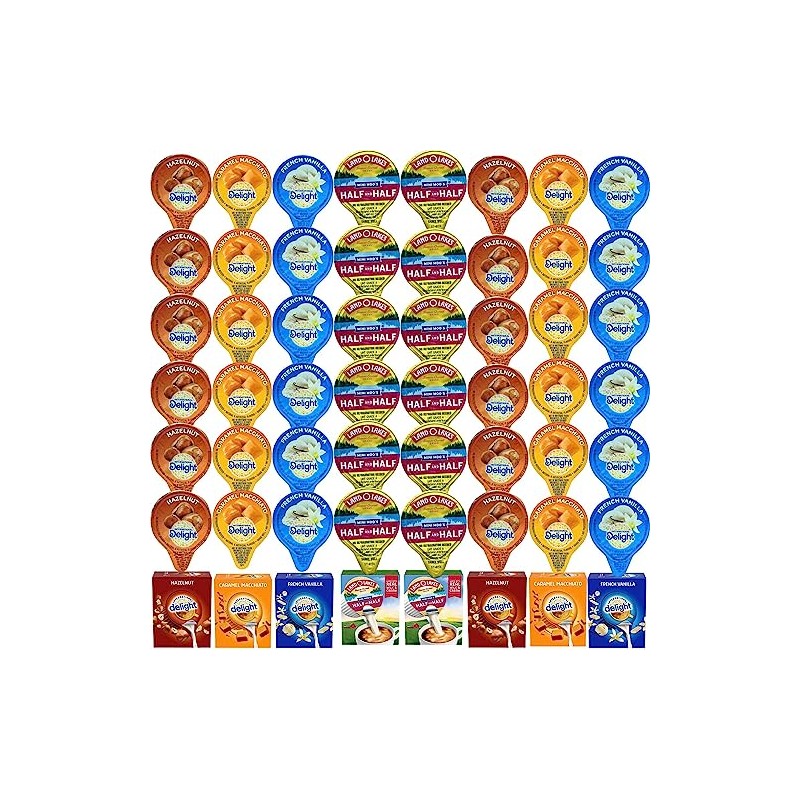 Coffee Creamer Singles Variety Pack Packaged by Bools, International Delight