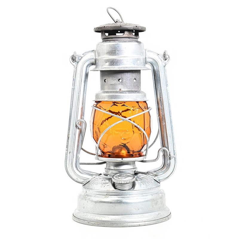 Tokyo Crafts Oil Lantern Globe Hammered Amber Shade for Feuerhand