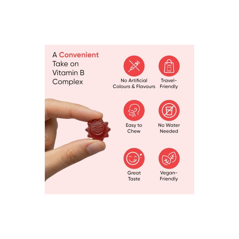 Vitamin B Complex - 90 Gummies - All 8 B