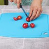 Liflicon Thick Silicone Cutting Board 12.6'' x 9.1'' Juice Grooves