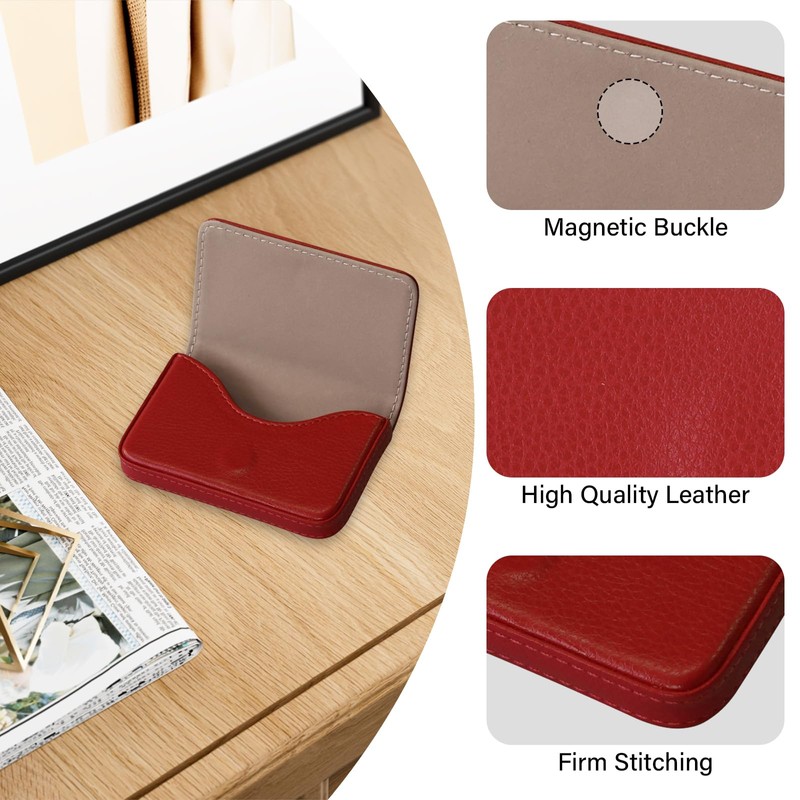 JONYEE Business Credit Card Holders, Magnetic Sealing Anti Drop, PU