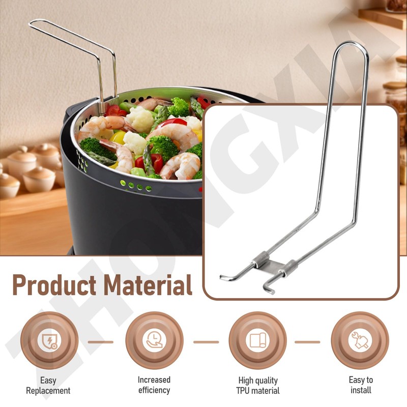 94066 Deep Fryer Basket Handle Compatible with Presto Kitchen Kettle,
