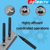 DKIBBITH 13-Piece Deburring Tool Set with 2 Countersinks & 11