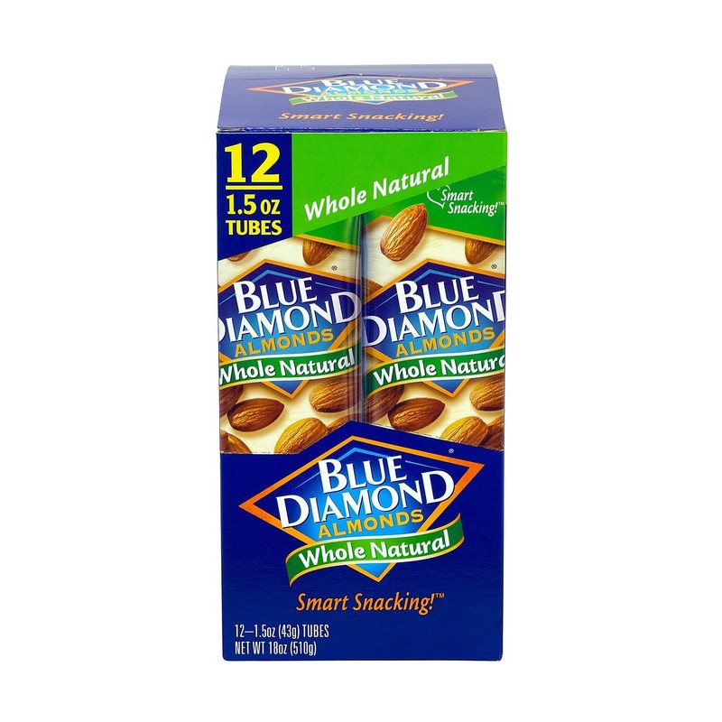 Blue Diamond Almonds, Whole Natural Raw Almonds, 1.5 Ounce (Pack