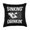 Funny Cornhole Beer-Lover Cornhole Board Cornhole Player Throw Pillow