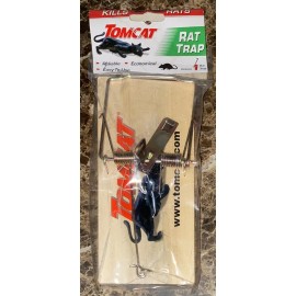 TOMCAT Rat Trap - Wooden & Metal Snap Easy To Use Economical Bait Station NEW