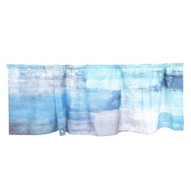 Ciieeo Rustic Farmhouse Window Valance Short Blackout Curtain for Bedroom Kitchen Living Room Soft Comfortable Vintage Floral Design Housewarming