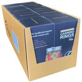 Denali Canning Rings | Regular & Wide Mouth | 24-Month PreserveLock Seals | a USA Company (Regular Rings, 10 Pack Case)