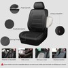 CAR PASS Universal Reflect Piping Leather Car Seat Cover, Fit