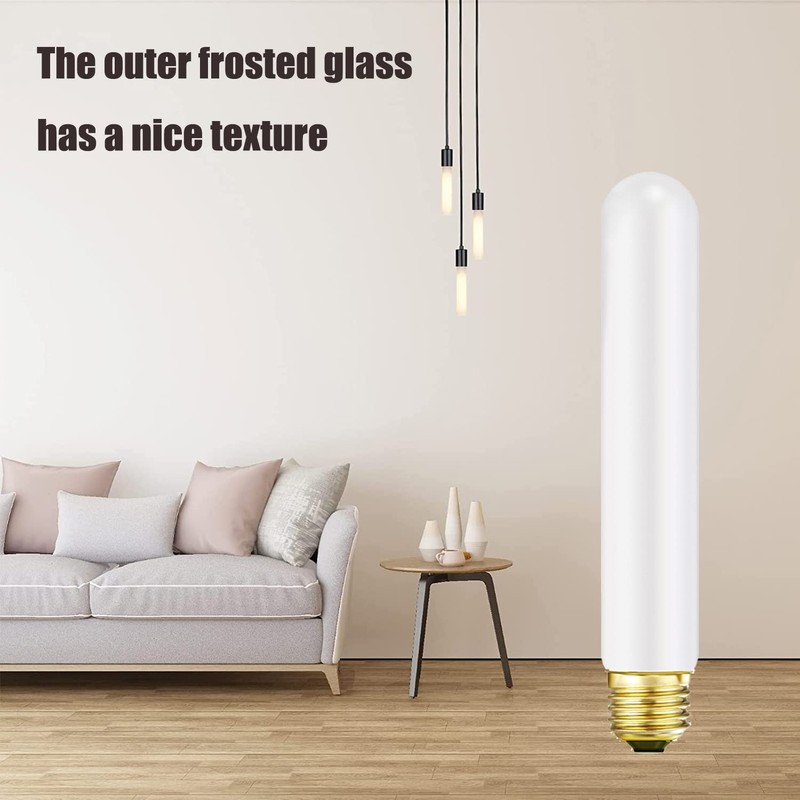 Leools LED Light Bulb T10 Dimmable Flick-Free Matt White 6W
