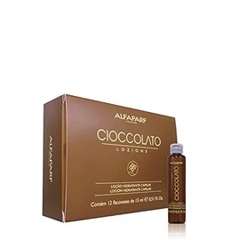 AlfaParf Loción Hidratante Capilar, Cioccolato - 12 Piezas de 15 ml