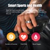 Qjijolz Smart Ring for Women Men, Fitness Tracker with Heart