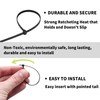 Cable Ties 100 Pieces, Heavy Duty Zip Ties with 50