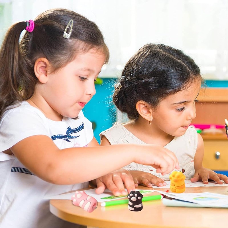 Pack of 3 Pencil Sharpener Thick and Aünne Pens, Sharpener
