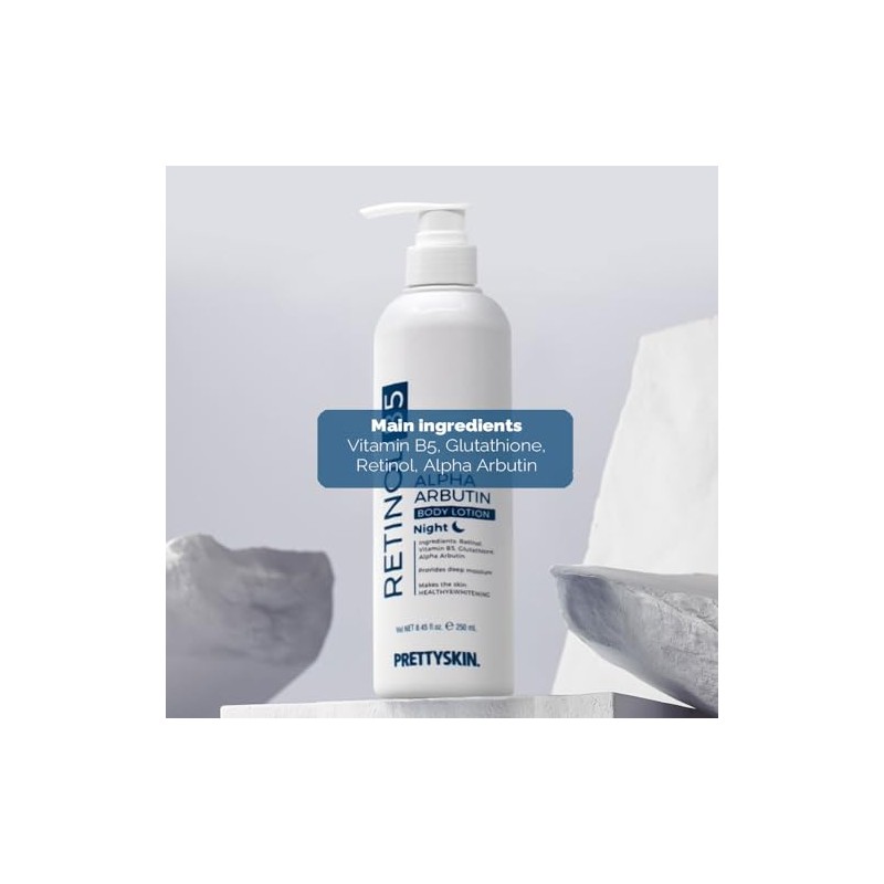 PRETTYSKIN- PS. Loción corporal coreana de hidratación profunda con retinol