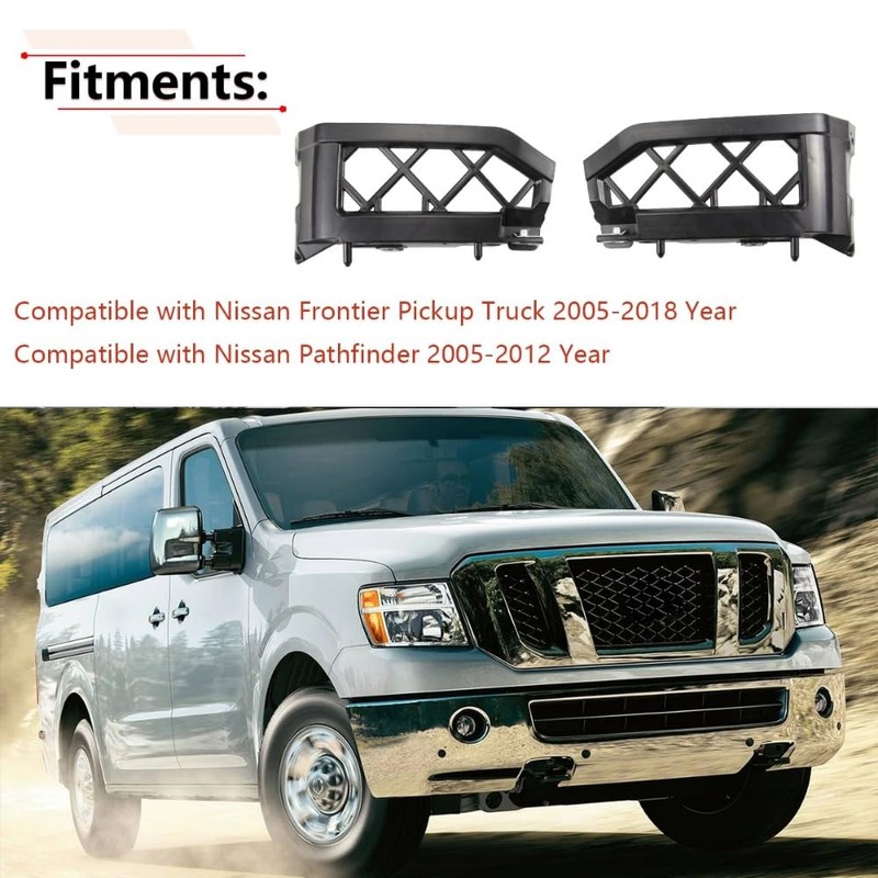 1 Pair Car Front Bumper Bracket for Nissan Frontier Pickup