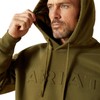 ARIAT Embossed Logo Hoodie, Winter Moss, X-Large