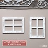 Ilyapa Window Frame Wall Decor 2 Pack - Large 18x22