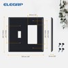 Combination Wall Plate ELEGRP 2-Gang 1-Toggle Light Switch 1-Decorator/GFCI Device