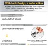 YENUO Heavy Duty Locking Drawer Slides 68kg Lbs - Full