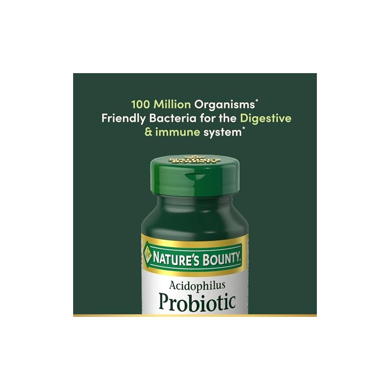 Natures Bounty, Suplemento Dietético de Probióticos, Apoya la Salud Digestiva