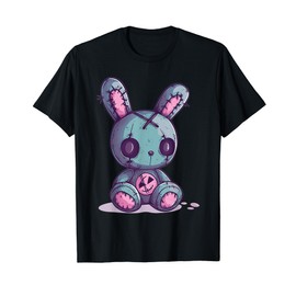 Goth Pastel Cute Creepy Kawaii Rabbit Bunny Voodoo Doll T-Shirt