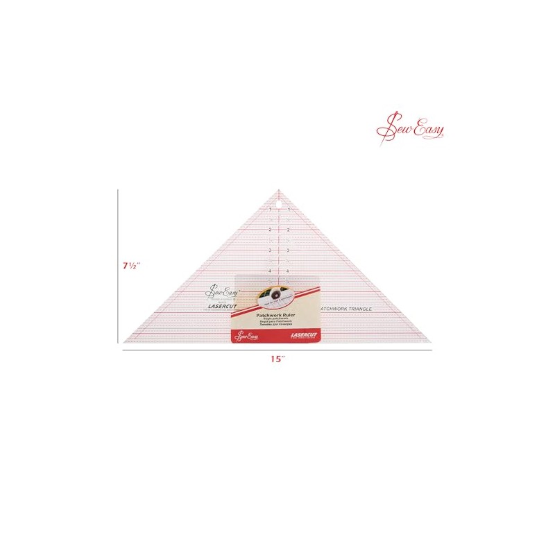Sew Easy 90° Triangle Template – Quilting & Patchwork Rule
