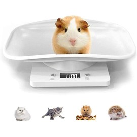 Smart Digital Pet Scale for Food & Baby Care - 22 lbs Capacity, Multi-Function Weight Scale for Puppy, Cat, Small Animals with Precise Grams/Oz Measurement