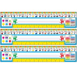 TREND Zaner-Bloser Desk Toppers Reference Name Plates, PreK-1, 3.75" x 18", 36 Per Pack, 3 Packs (T-69401-3)