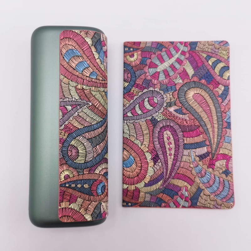 Mekeran IQOS ILUMA Prime Soft PU Leather Case Cover (Paisley