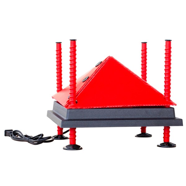 RentACoop 12x12 Inch Adjustable Heating Plate with Bonus Foldable Anti-Roost