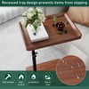 XNSDXV C Table End Table Adjustable Height, 360°Swivel TV Tray