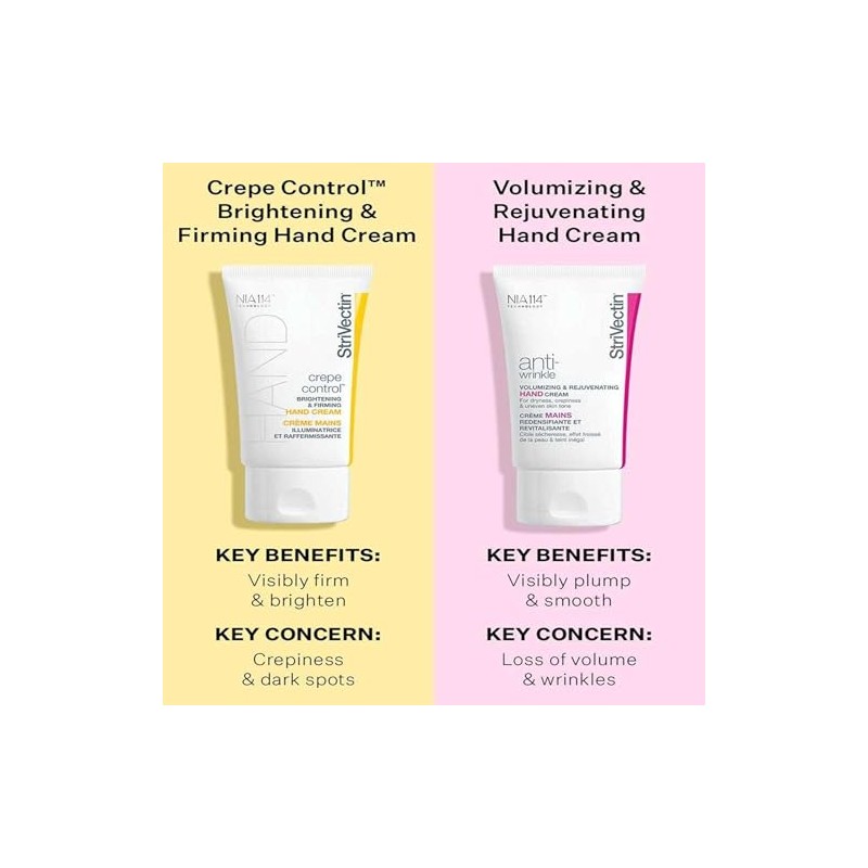 Strivectin Crema Manos Iluminadora Reafirmante Crepe Control Piel Seca Reducción