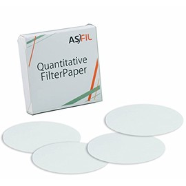 AS-ONE Qualitative Filter Paper 10212.5 /2-871-04 Diameter 4.9 inches (12.5 cm), Pack of 100
