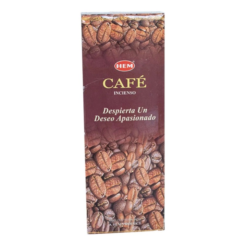 HEM Incienso Hexagonal De Café C/6 Tubos C/20 Varitas C/u