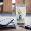 Cute Elephant Fishing in Watercolor Style Stainless Steel Insulated Tumbler