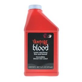 Fake Vampire Blood 16 Fl Oz, Zombie Monster Pint Liquid Latex Fashions